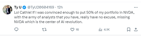 “木头姐”:“早知道英伟达这样,就不卖了!”,基民都气笑了:“这还能早知道?”