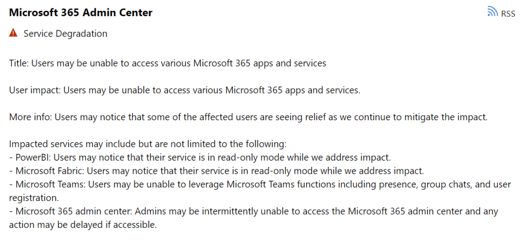 微软“宕机”,最新进展