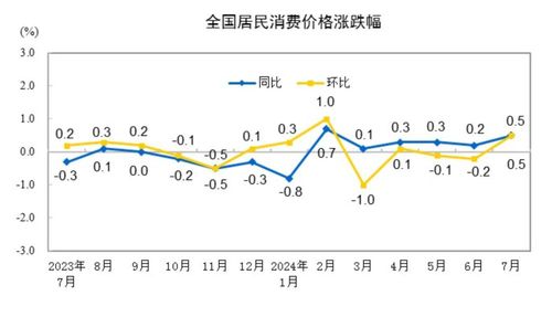 国家统计局:7月份居民消费价格上涨0.5%