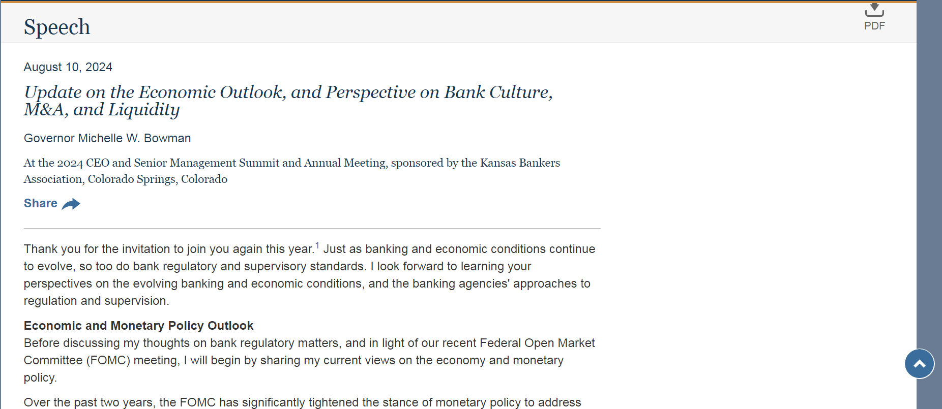 美联储“鹰王”,深夜发声!事关降息